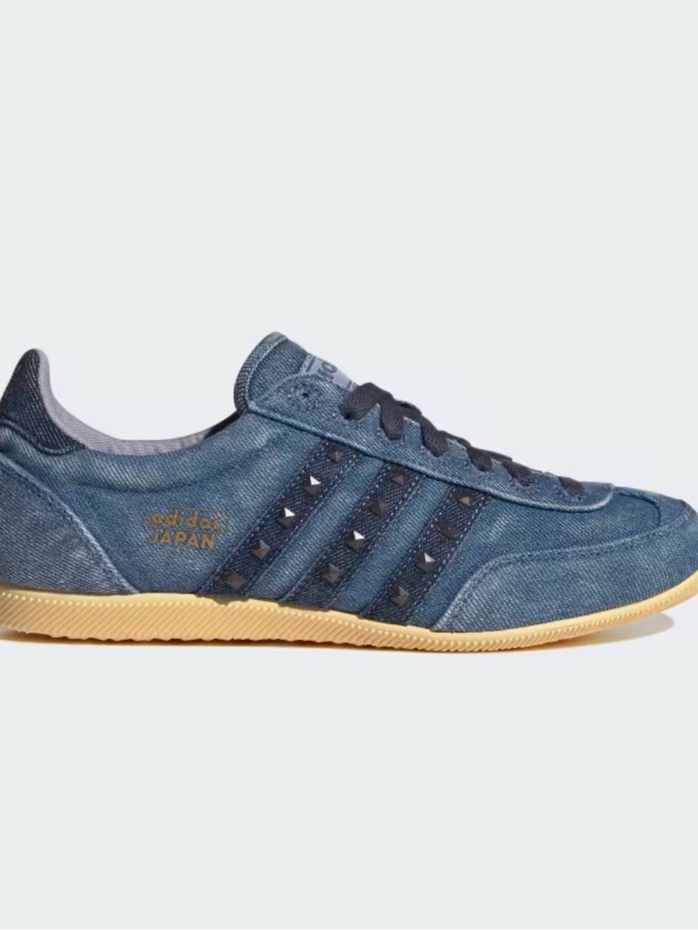 adidas Japan Denim Low Sneaker - Blue with Gum Sole